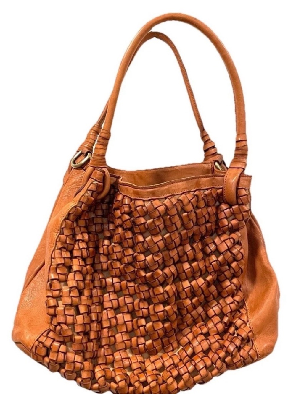 Sundance woven Italian leather bag purse